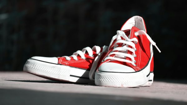 red converse sneakers