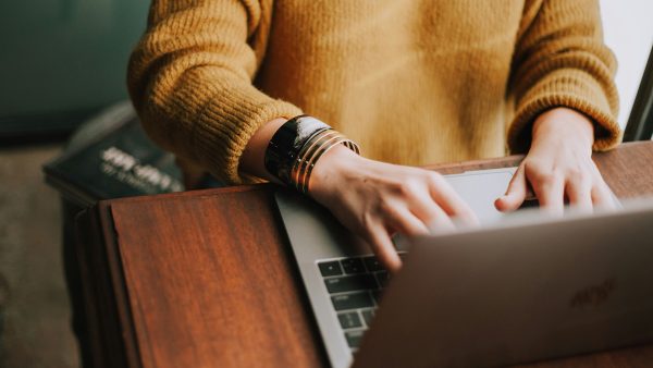 woman on laptop