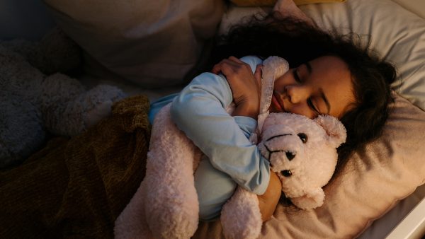 GIRL WITH TEDDY BEAR