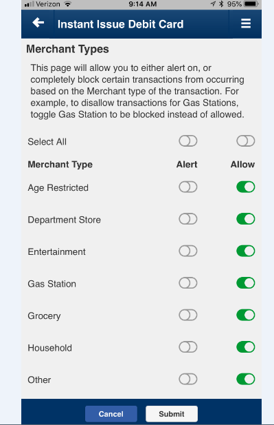 Merchant Types