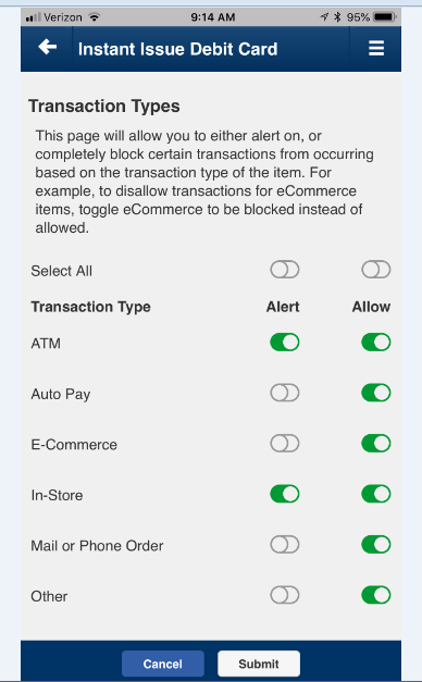 Transaction Types