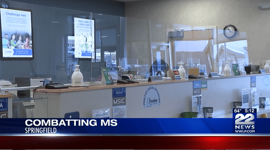 22News coverage of collecting donations to benefit Walk MS