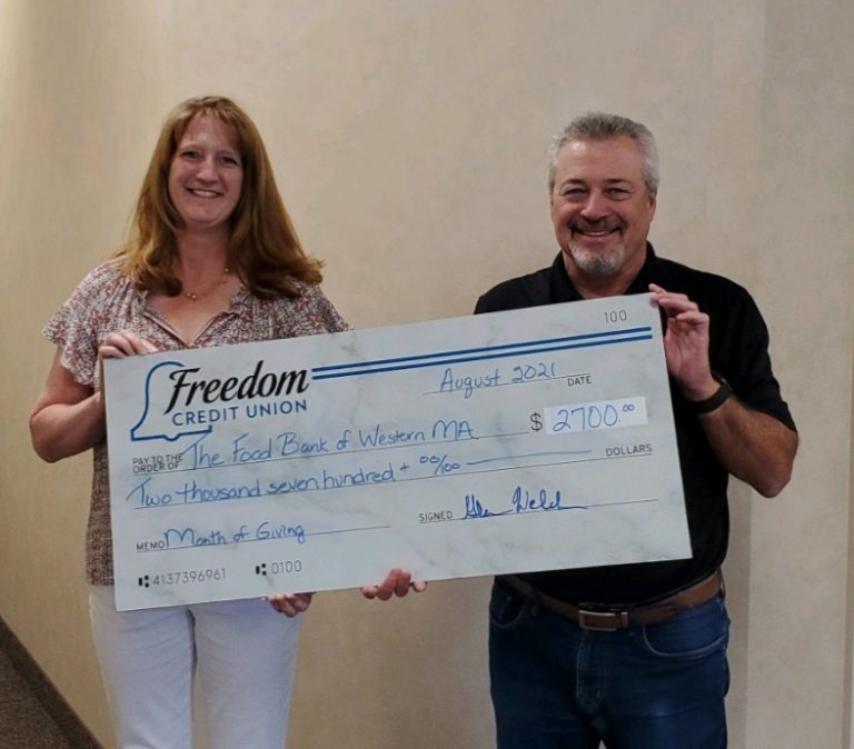 FCU Raises More than 2,700 for The Food Bank of Western Mass FCU