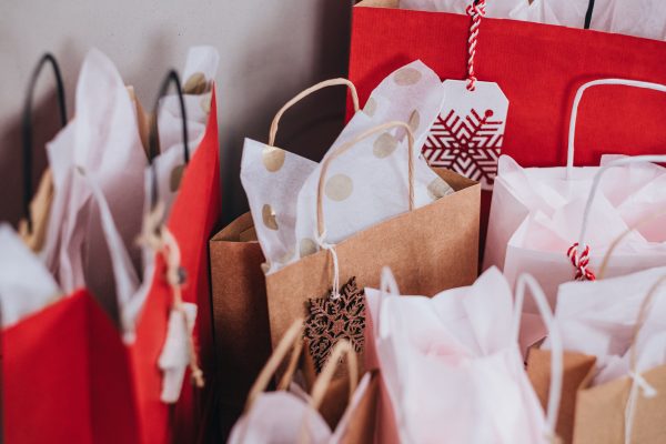 gift bags during the holiday season