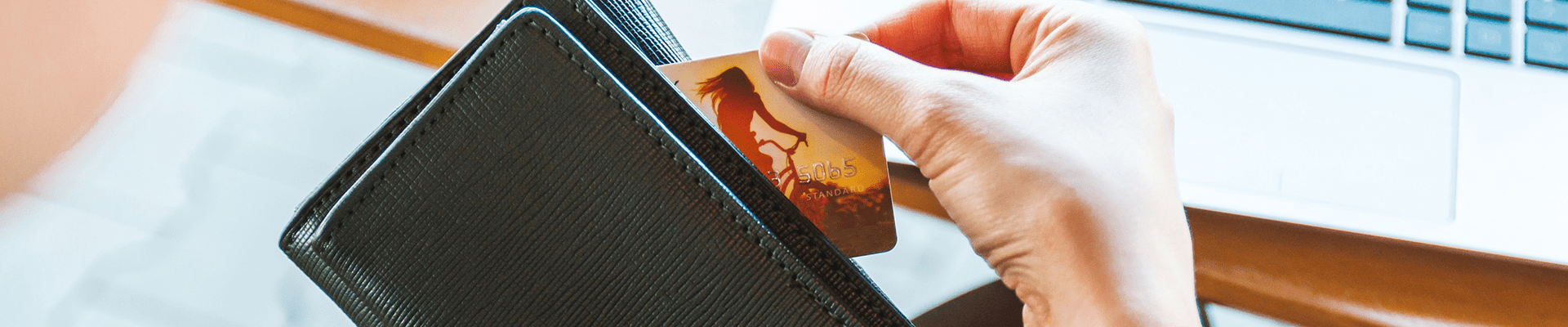 wallet and debit card