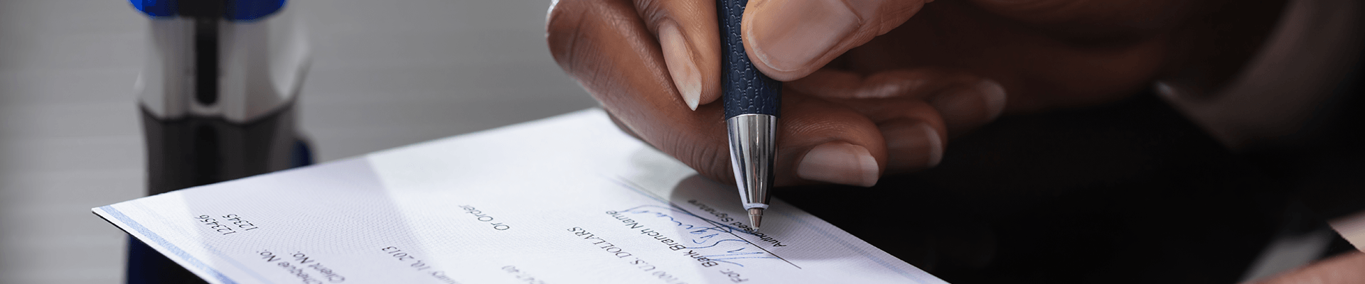 writing a personal check